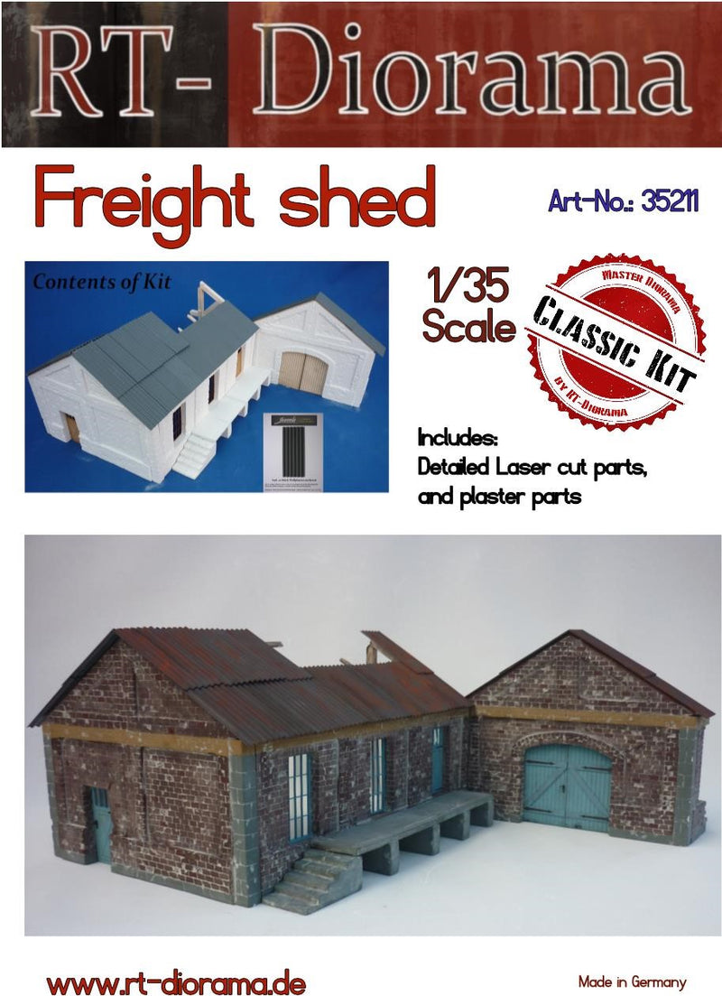 RT DIORAMA 35211 1/35 Freight Shed - Modular System (Upgraded Ceramic Version)