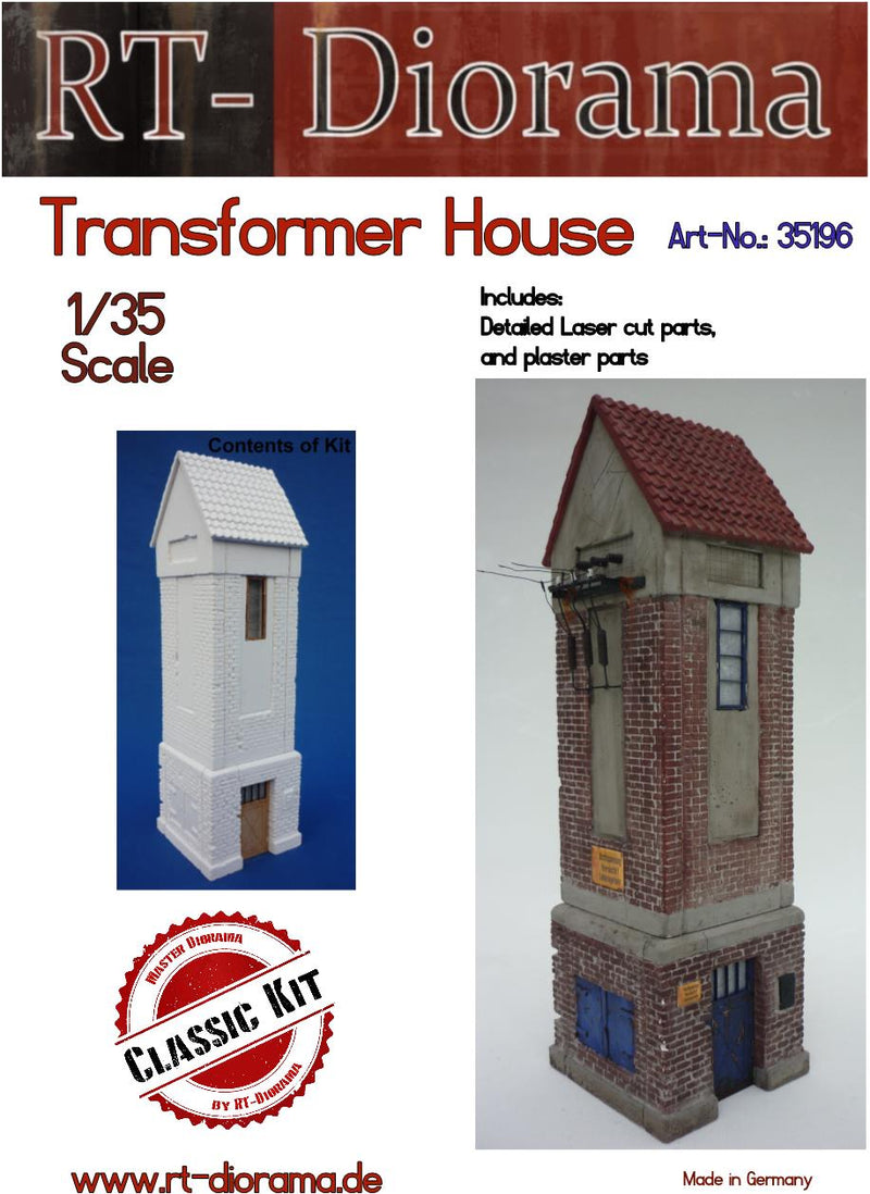 RT DIORAMA 35196 1/35 Transformer House (Upgraded Ceramic Version)