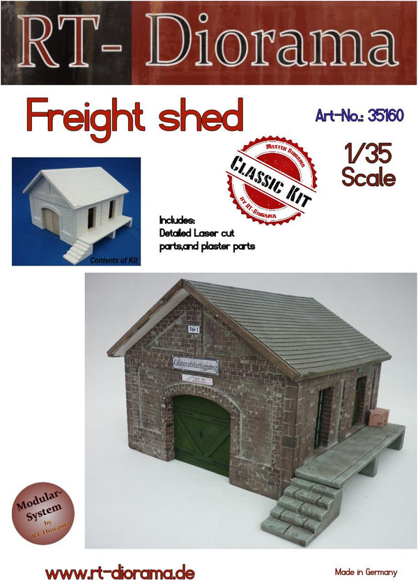 RT DIORAMA 35160 1/35 Freight Shed (Upgraded Ceramic Version)