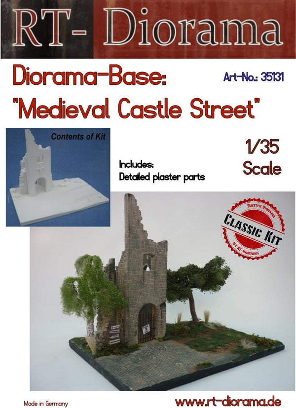 RT DIORAMA 35131 1/35 Diorama-Base: "Medieval Castle Street" (Upgraded Ceramic Version)