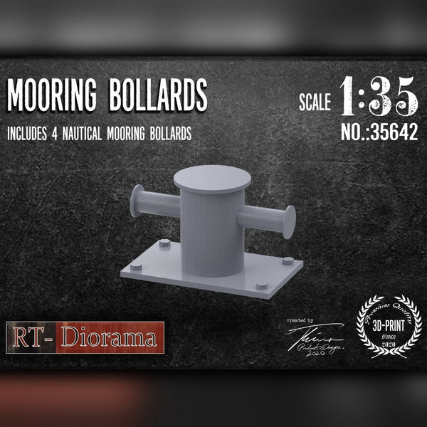 RT DIORAMA 35642 1/35 3D Resin Print: Moring bollard (4pcs.)