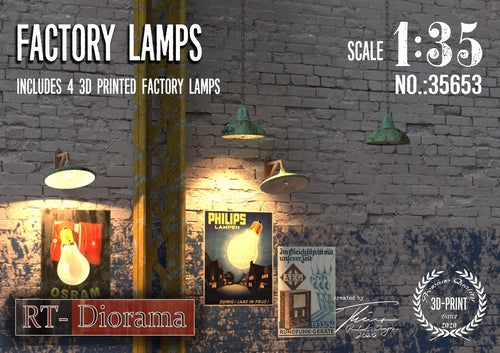 RT DIORAMA 35653 1/35 3D Resin Print: Factory Lamps