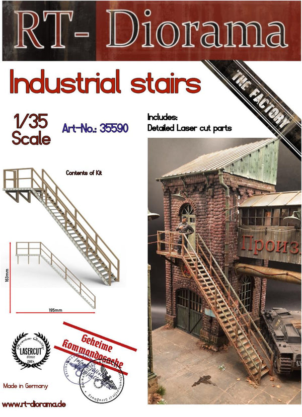 RT DIORAMA 35590 1/35 Industrial Stairs