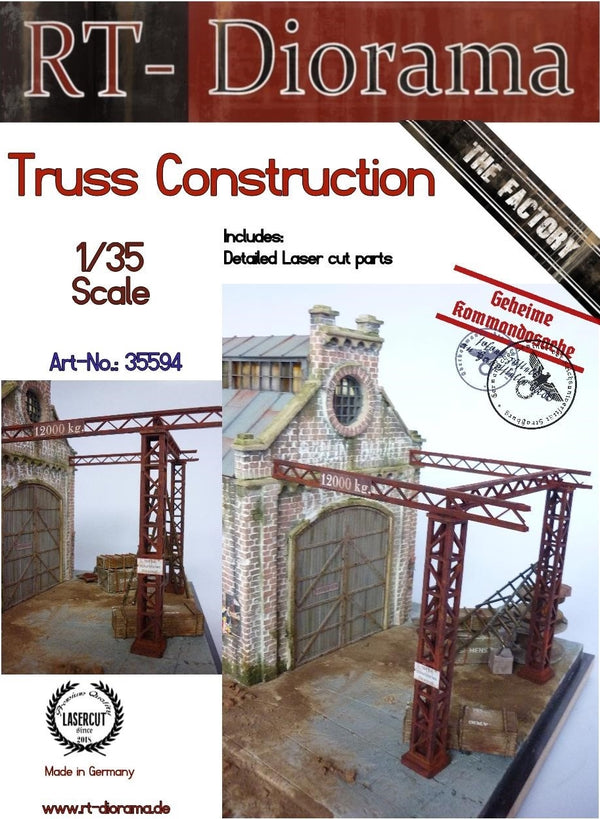 RT DIORAMA 35594 1/35 Truss Construction only BUILDING AND BASE NOT INCLUDED