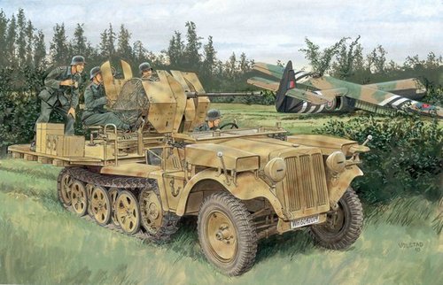 Dragon 6676 1/35 Sd.Kfz.10/5 für 2cm Flak 38 -Smart Kit