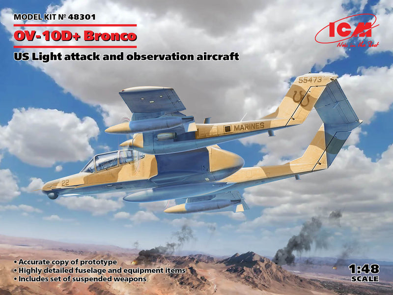 ICM 48301 1/48 OV-10D+ Bronco, US Attack Aircraft