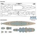 FlyHawk W35088 1/350 GERMAN BATTLESHIP BISMARCKÔºàFOR TRUMPETER 05358ÔºâWooden Deck