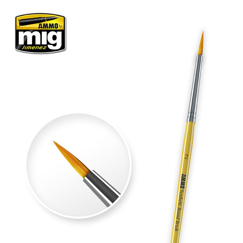AMMO by Mig 8614 2 Synthetic Round Brush