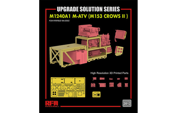 Rye Field Model 2012 1/35 Upgrade Set for 5052 M1240A1 M-ATV (M153 Crows II)