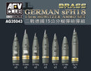 AFV Club AG35043 1/35 Brass German sFH18 15cm Howitzer Ammo Set