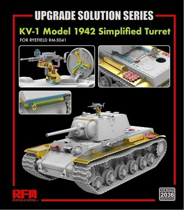 Rye Field Model 2036 1/35 Upgrade Set for KV-1 Model 1942 Simplified Turret