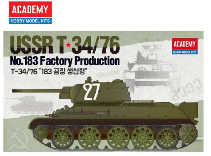 Academy 13505 1/35 T-34/76 NO. 183 Factory Production