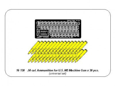 ABER 16130 1/16 .50 Cal Ammunition for U.S. M2 Machine Gun