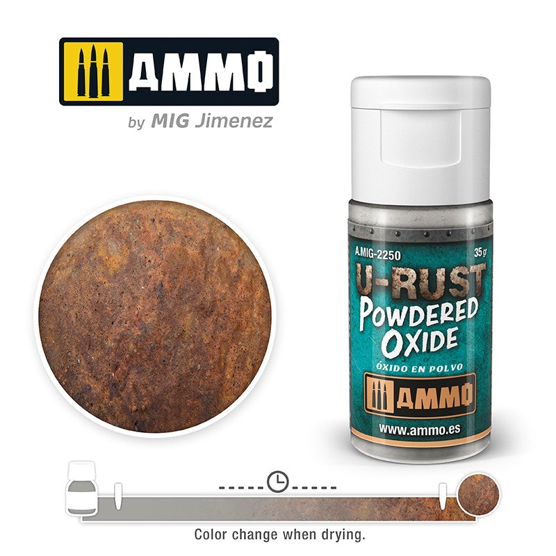 AMMO by Mig 2250 U-RUST Powdered Oxide - 15ml
