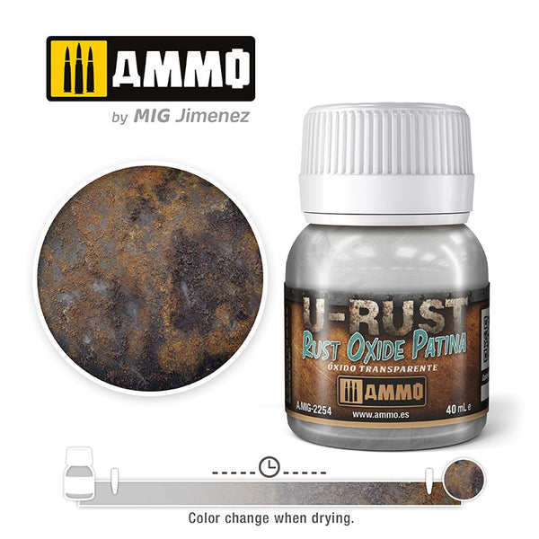 AMMO by Mig 2254 U-RUST Rust Oxide Patina  - 40ml