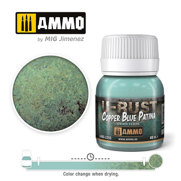 AMMO by Mig 2255 U-RUST Copper Blue Patina  - 40ml