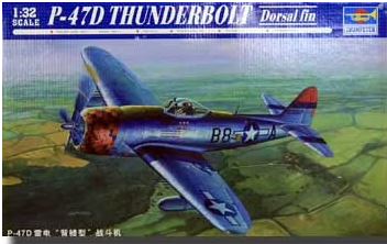 Trumpeter 02264 1/32 P-47D "Thunderbolt" Dorsal Fin