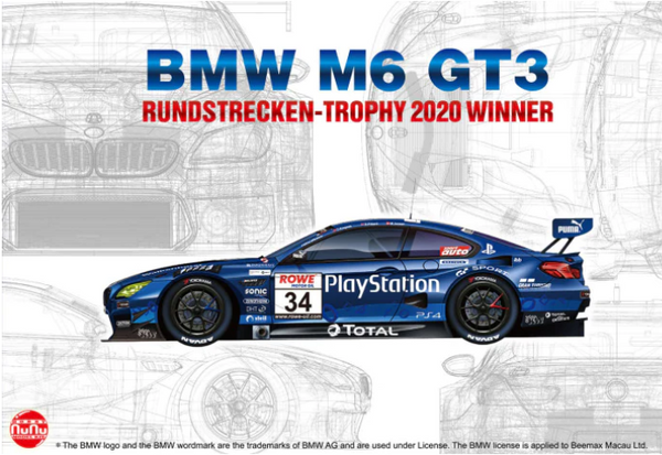 NuNu 24027 1/24 BMW M6b GT3 Rundstrecken-Trophy 2020 Winner