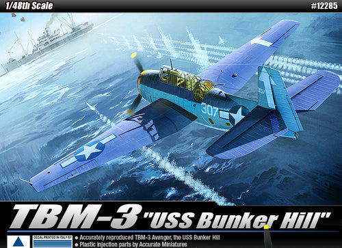 Academy 12285 1/72 TBM-3 Avenger USS Bunker Hill