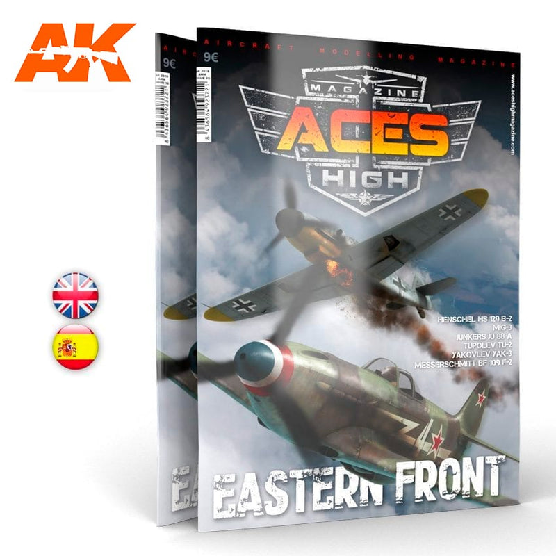 AK Interactive 2919 Issue 10 Aces High EASTERN FRONT - English