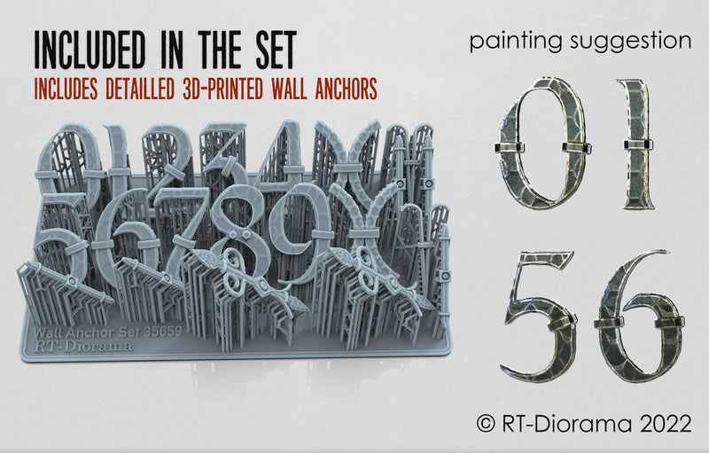 RT DIORAMA 35659 1/35 Wall Anchor Set [Type 1]