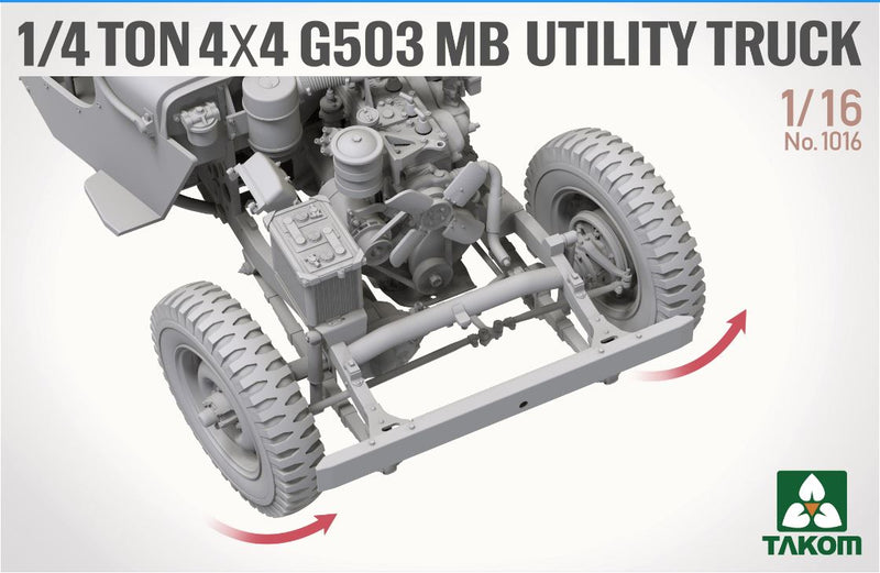 Takom 1016 1/16  US WWII Quarter Ton 4X4 Utility Vehicle