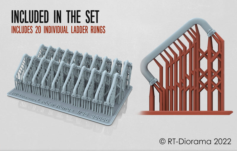 RT DIORAMA 35656 1/35 Ladder Rungs