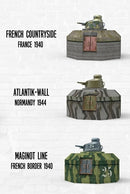 RT DIORAMA 35648 1/35 French Bunker with FT17 turret