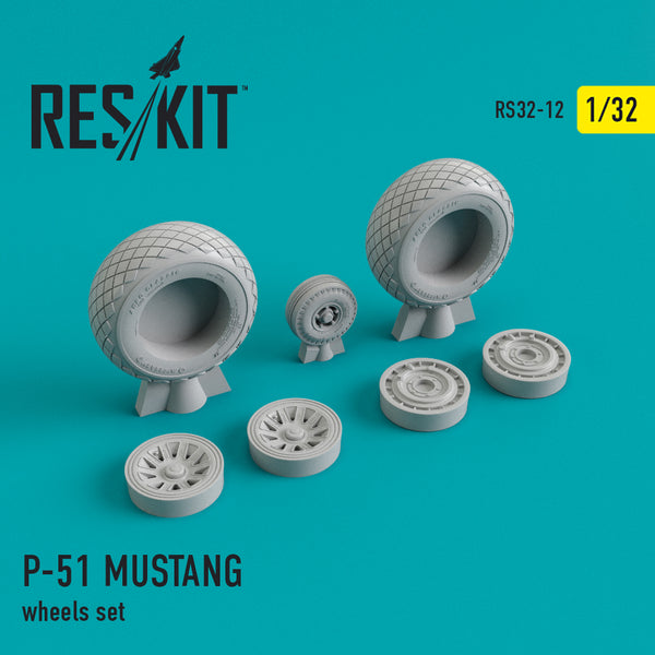 Res/Kit 320012 1/32 North American P-51 Mustang Wheel Set