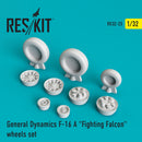 Res/Kit 320023 1/32 F-16(A) "Fighting Falcon" Wheel Set