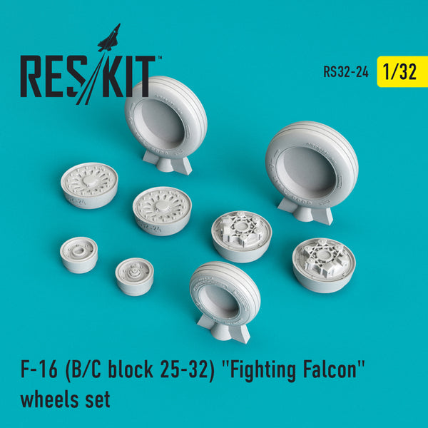 Res/Kit 320024 1/32 F-16(B/C) Block 25-32 "Fighting Falcon" Wheel Set