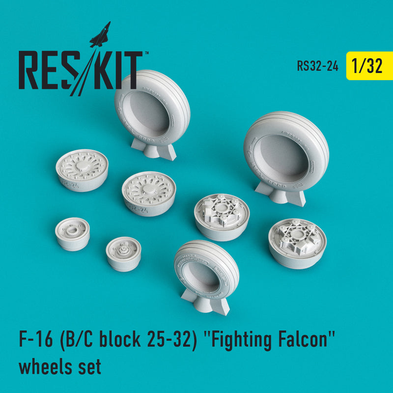 1/32 Res/Kit 320024 F-16(B/C) Block 25-32 "Fighting Falcon" Wheel Set