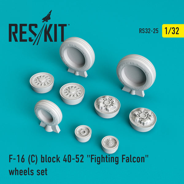 Res/Kit 320025 1/32 F-16(C) Block 40-52 "Fighting Falcon" Wheel Set