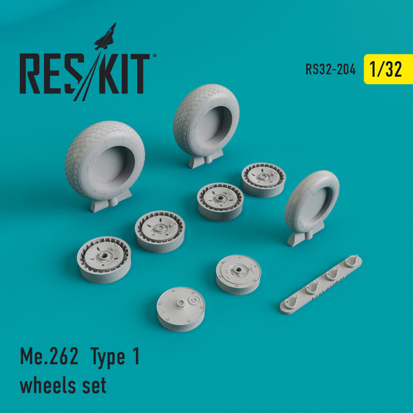 Res/Kit 320204 1/32 Me-262 Type 1 Wheel Set