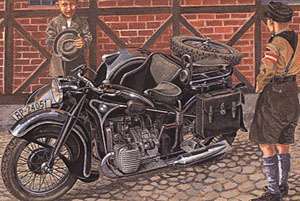IBG 35001 1/35 BMW R12 with Sidecar - Civilian Versions 3 in 1