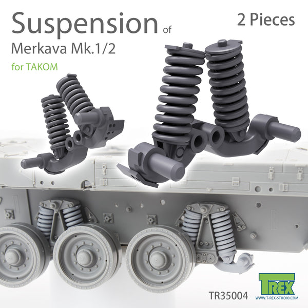 T-Rex 35004 1/35 Merkava Mk1/2 Suspension Set (2 Pieces)