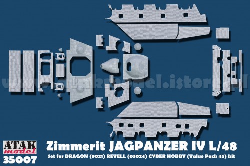 ATAK 35007 1/35 Zimmerit for Jagdpanzer IV L/48 (Dragon)