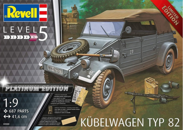 Revell 3500 1/9 Kubelwagen Typ 82 Platinum Edition