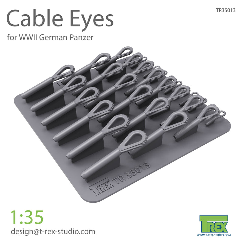 T-Rex 35013 1/35 Cable Eyes for German Panzer Set