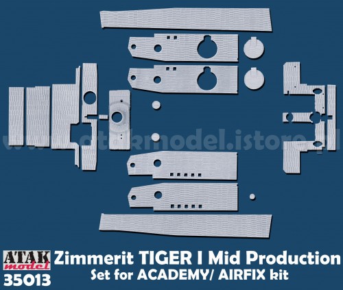 ATAK 35013 1/35 Zimmerit for Tiger I mid Production (Academy)