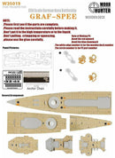 FlyHawk W35019 1/350 WWII German Graf Spee Panzerschiff Wooden Deck