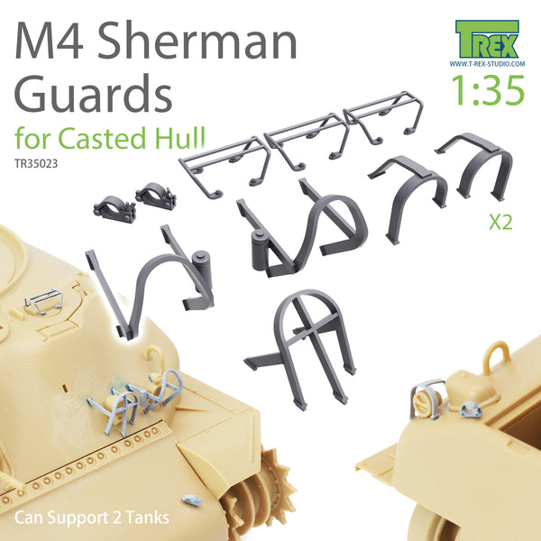 T-Rex 35023 1/35 M4 Sherman Guards Set (for Casted Hull)