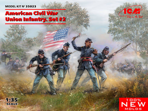 ICM 35023 1/35 American Civil War Union Infantry. Set #2