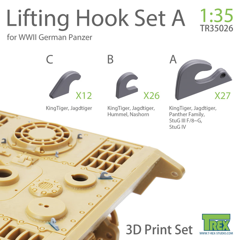 T-Rex 35026 1/35 Lifting Hook for WWII German Panzer Set A