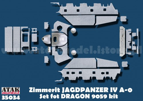 ATAK 35034 1/35 Zimmerit for Jagdpanzer IV A-0 (Dragon/Cyber Hobby)