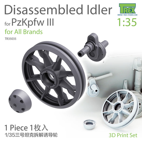 T-Rex 35035 1/35 PzKpfw III Family Disassembled Idler (1 Piece)