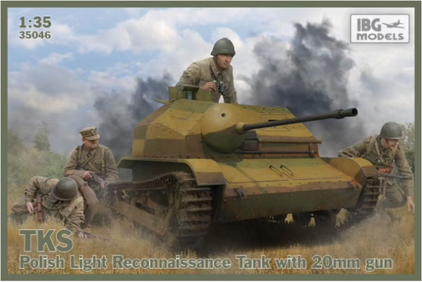 IBG 35046 1/35 TKS Polish Light Reconnaissance Tank w/20mm Gun