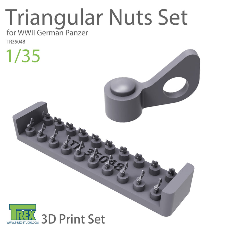 T-Rex 35048 1/35 Triangular Nuts Set for WWII German Panzer