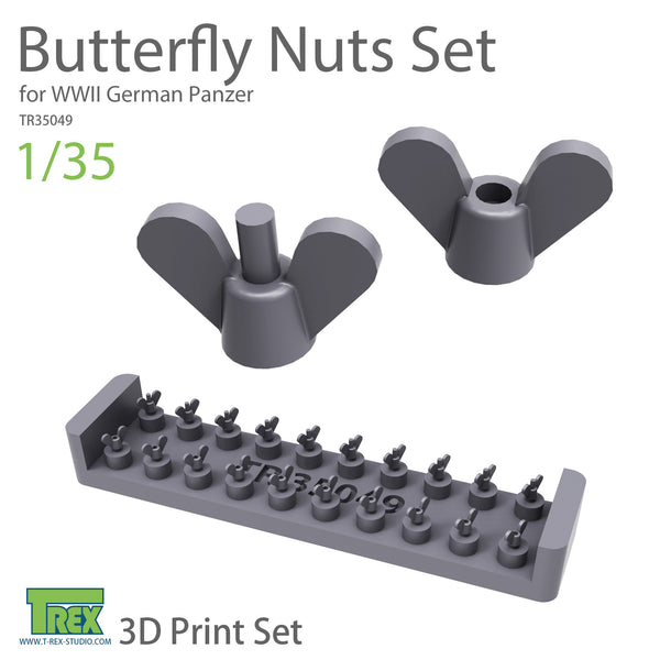 T-Rex 35049 1/35 Butterfly Nuts Set for WWII German Panzer