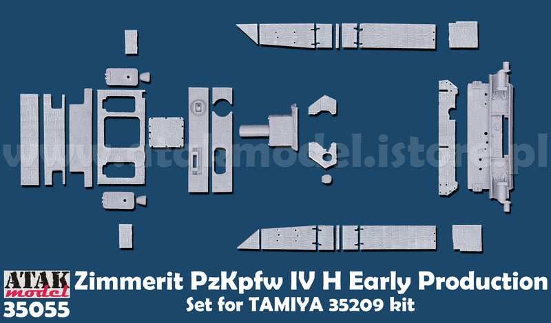 ATAK 35055 1/35 ZIMMERIT PzKpfw IV H Early Version (Tamiya)